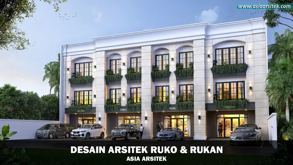 Desain Ruko Mediterania Jatiasih