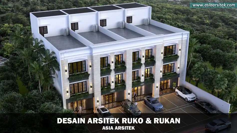 Desain Ruko Mediterania Jatiasih
