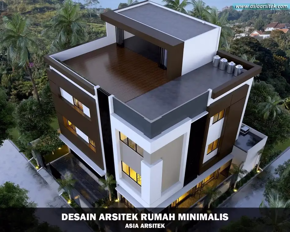 Desain Rumah Gudang 4 Lantai Minimalis
