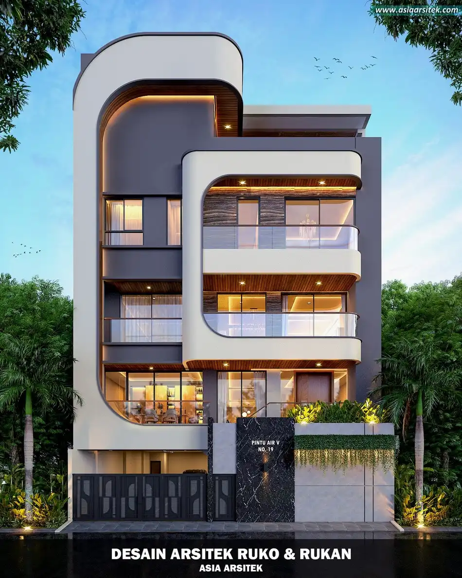 Desain Rumah Kantor 5 Lantai Jakarta Pusat
