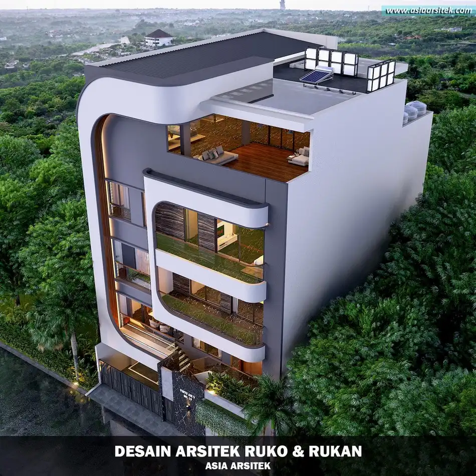 Desain Rumah Kantor 5 Lantai Jakarta Pusat
