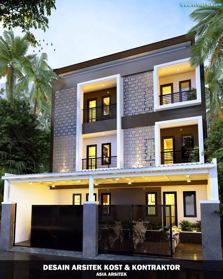 Desain Rumah Kost 3 Lantai Grogol