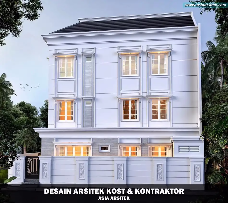 Desain Rumah Kost 3 Lantai Tangerang Selatan