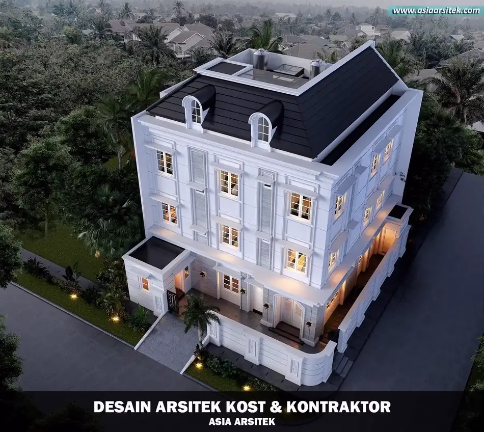 Desain Rumah Kost 3 Lantai Tangerang Selatan