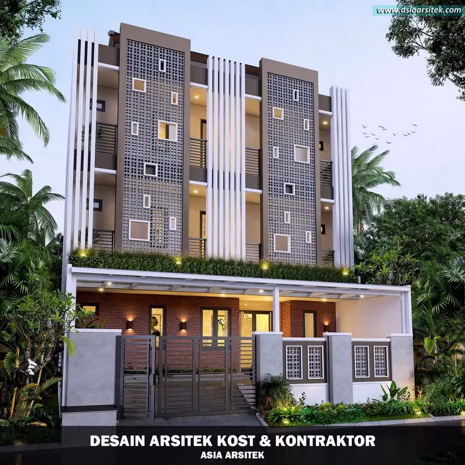 Desain Rumah Kost 3 Lantai di Grogol
