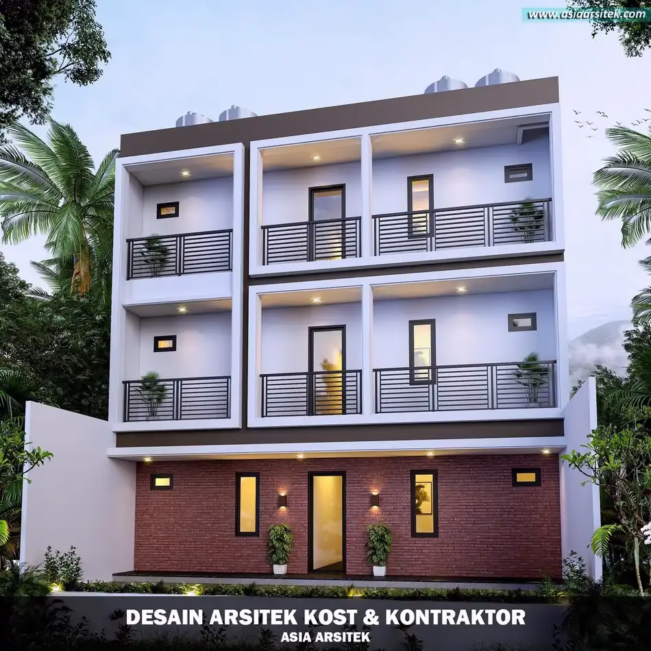 Desain Rumah Kost 3 Lantai di Grogol