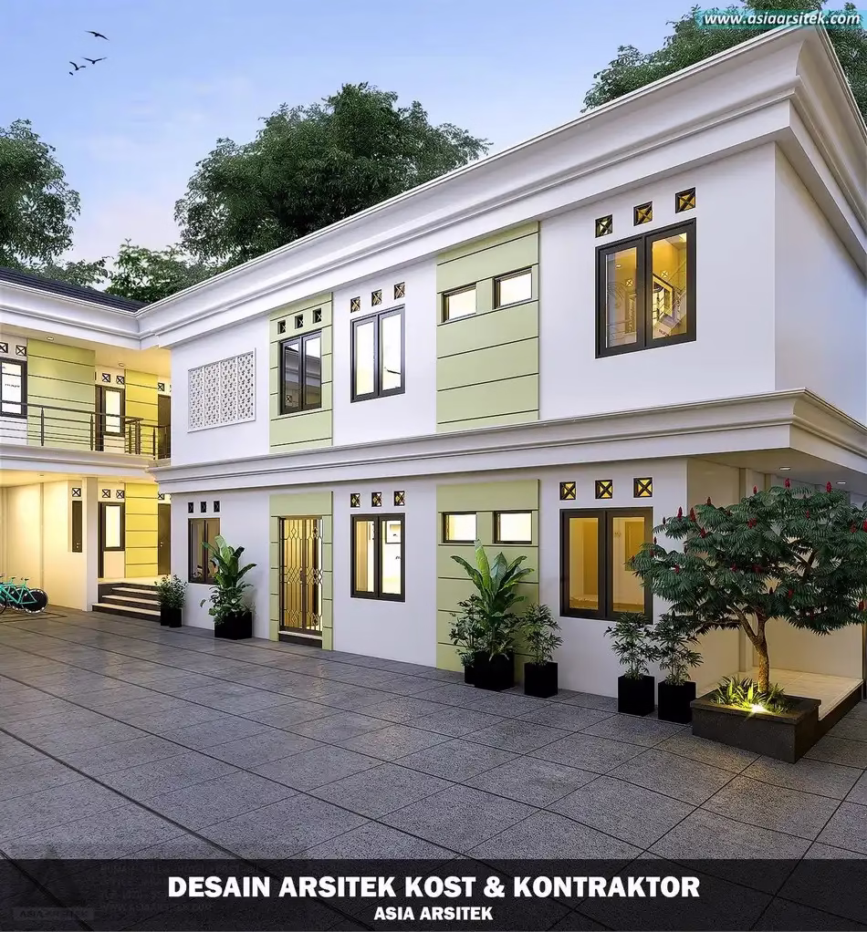 Desain Rumah Kost 4 Lantai 48 Kamar Bekasi