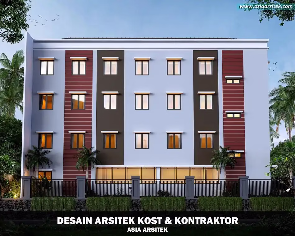 Desain Rumah Kost 4 Lantai di Depok