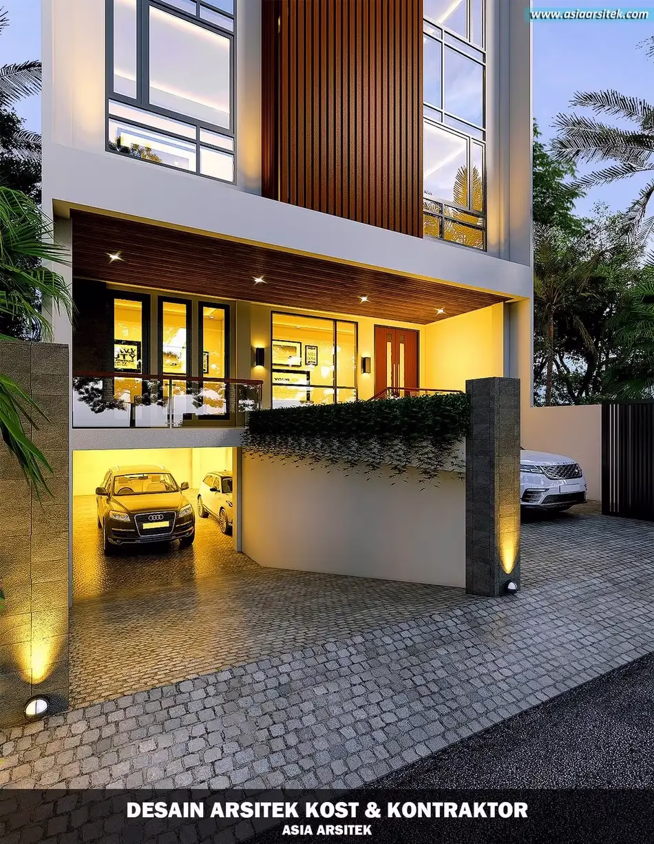Desain Rumah Kost 5 Lantai