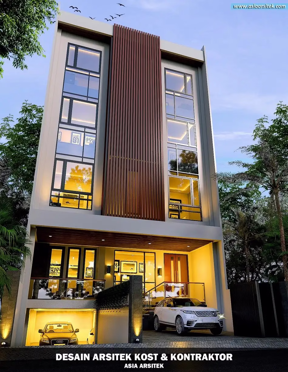 Desain Rumah Kost 5 Lantai