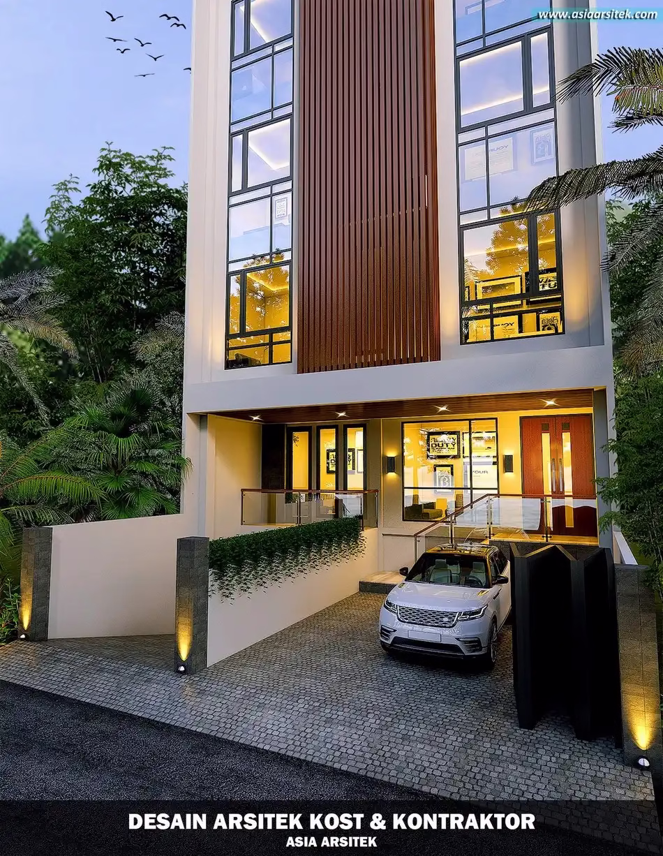 Desain Rumah Kost 5 Lantai