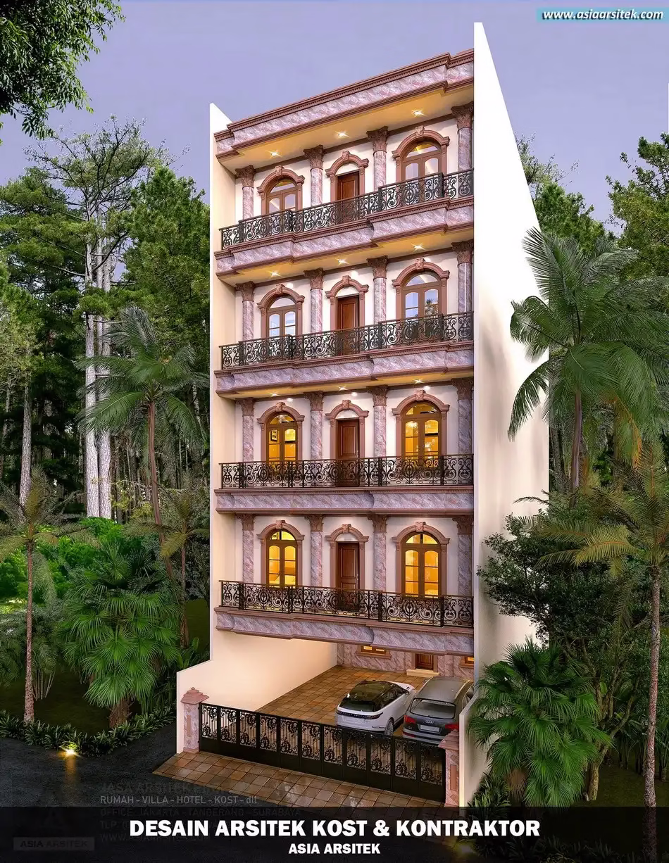 Desain Rumah Kost 5 Lantai Jakarta