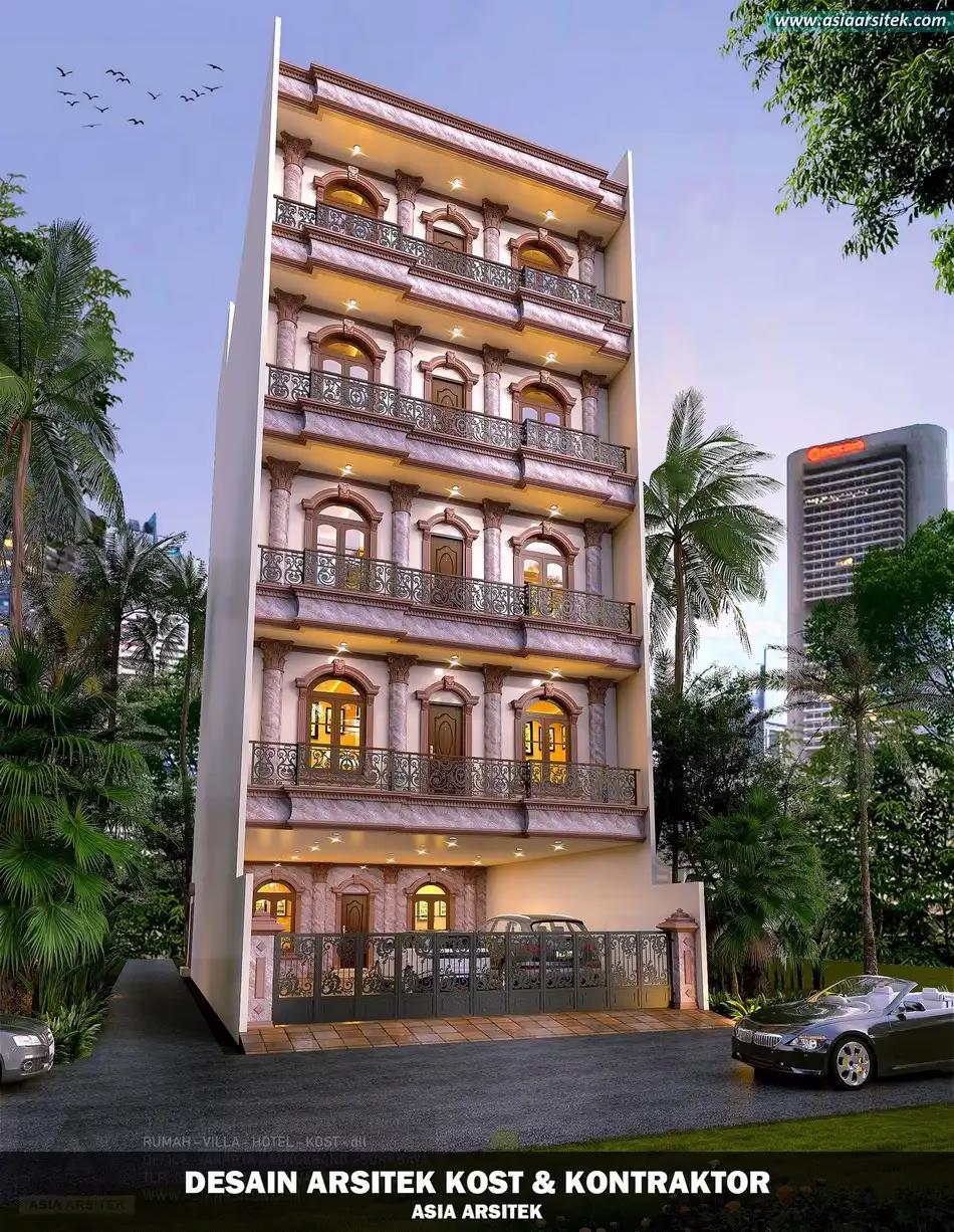 Desain Rumah Kost 5 Lantai Jakarta
