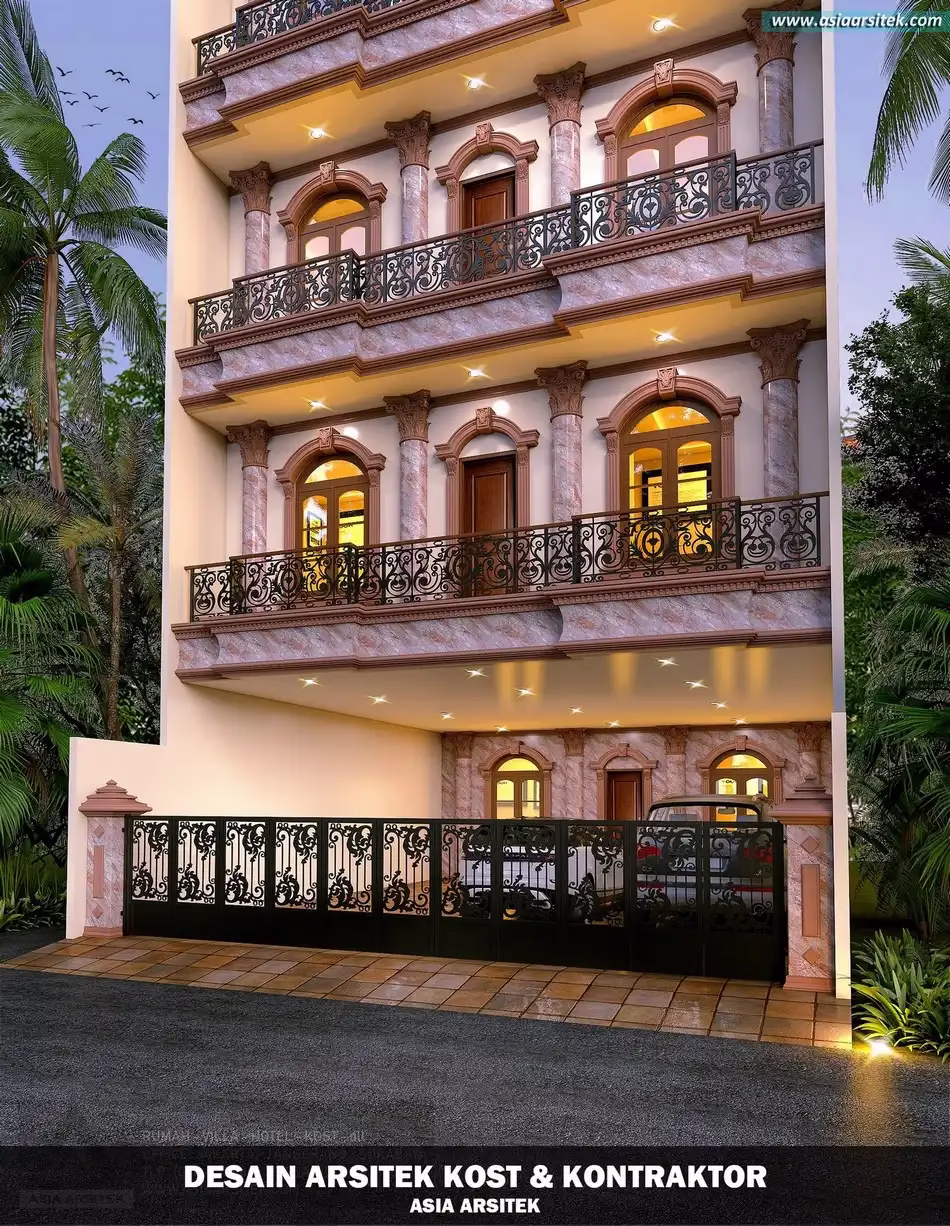 Desain Rumah Kost 5 Lantai Jakarta