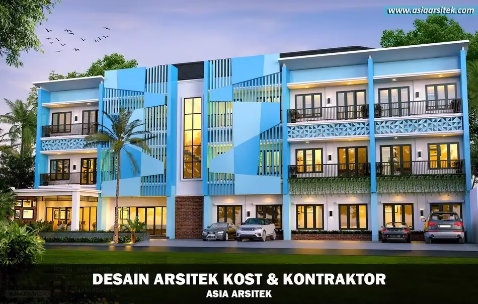 Desain Rumah Kost 55 Kamar