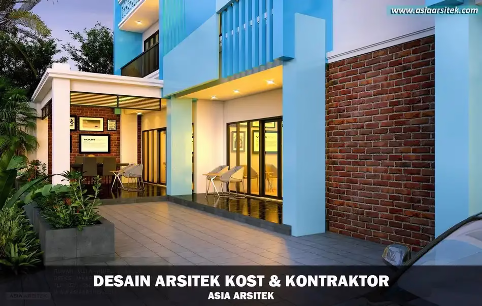 Desain Rumah Kost 55 Kamar