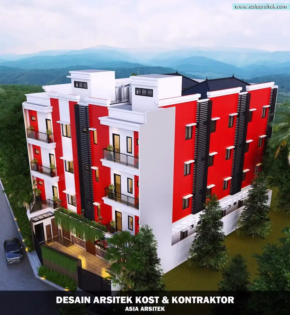 Desain Rumah Kost 93 Kamar