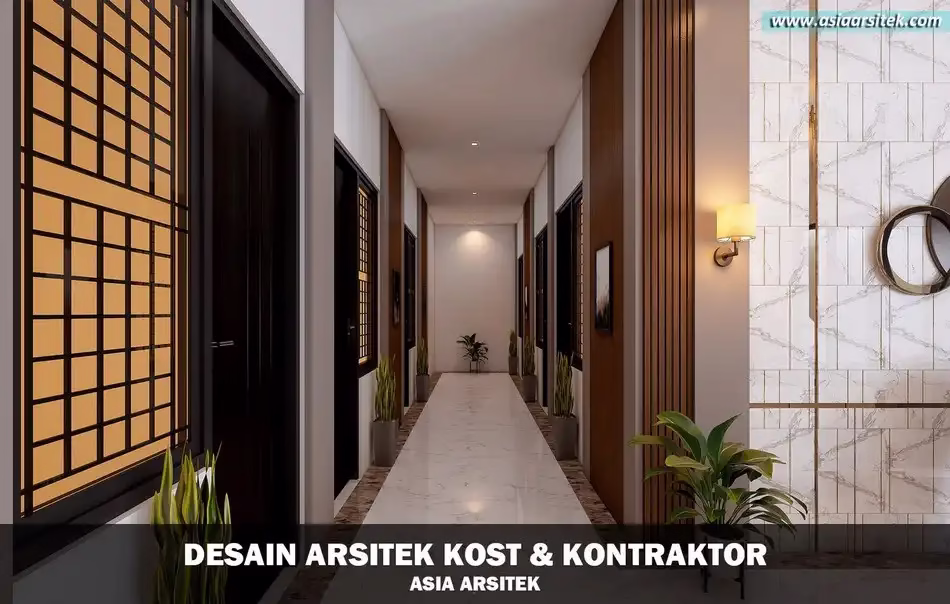 Desain Rumah Kost Ultra Modern 3 Lantai Jakarta