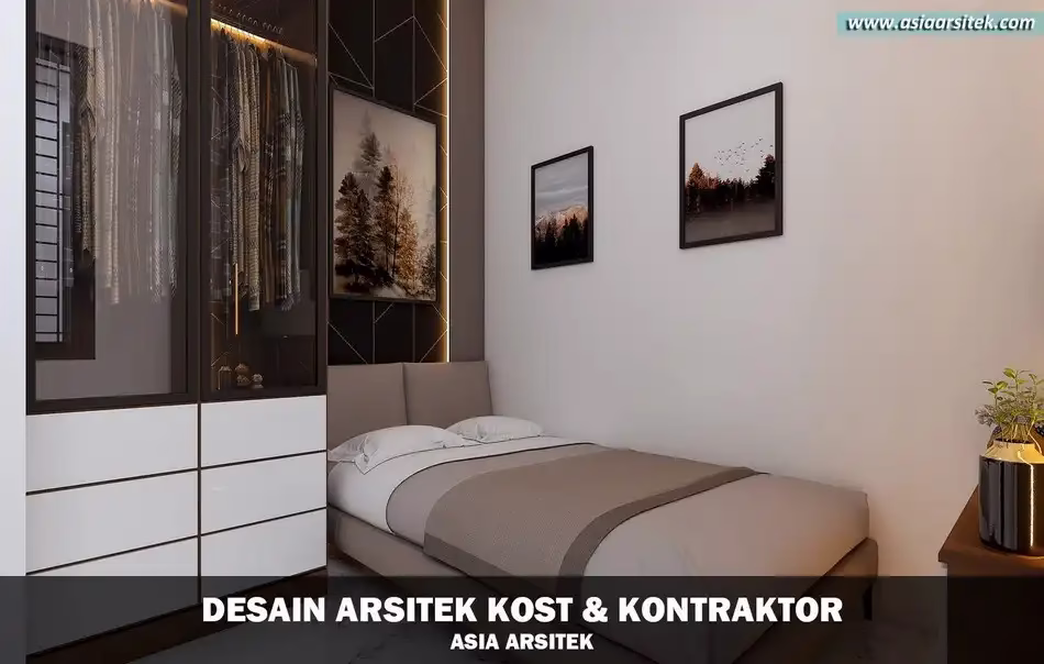 Desain Rumah Kost Ultra Modern 3 Lantai Jakarta