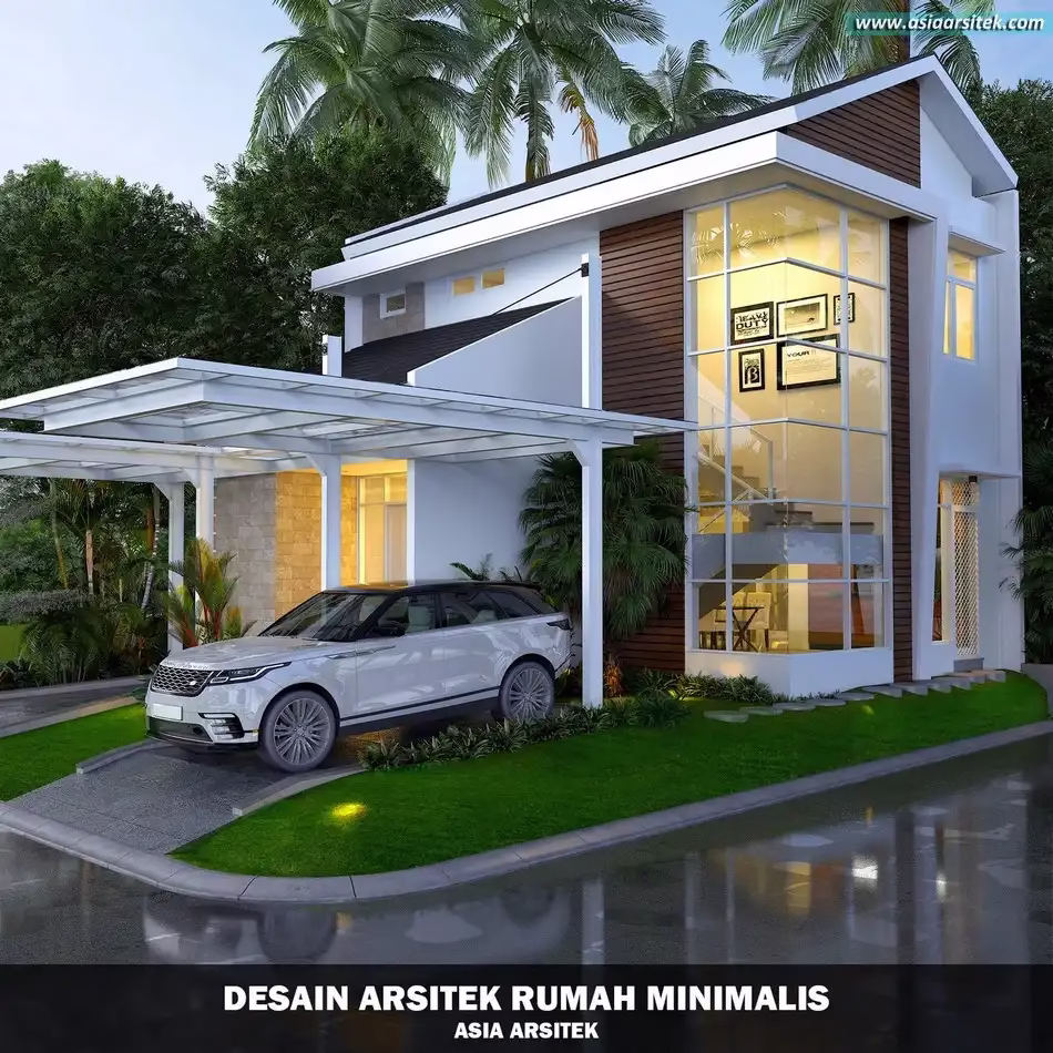 Desain Rumah Minimalis 2 Lantai Serpong Natura City BSD