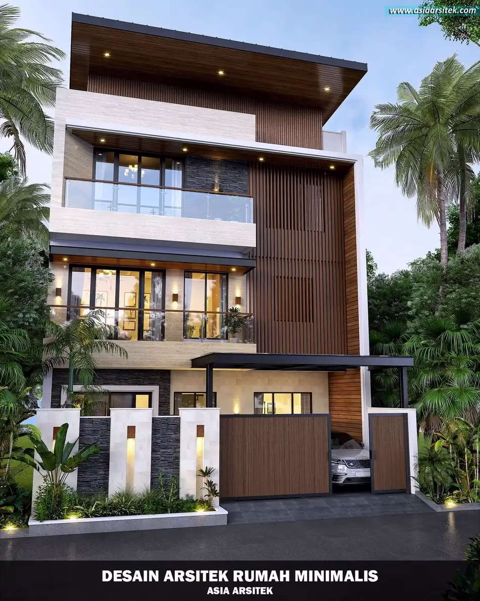 Desain Rumah Minimalis 3 Lantai Menteng Jakarta Selatan