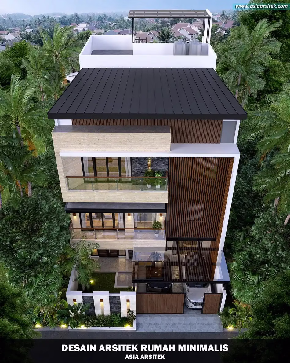 Desain Rumah Minimalis 3 Lantai Menteng Jakarta Selatan