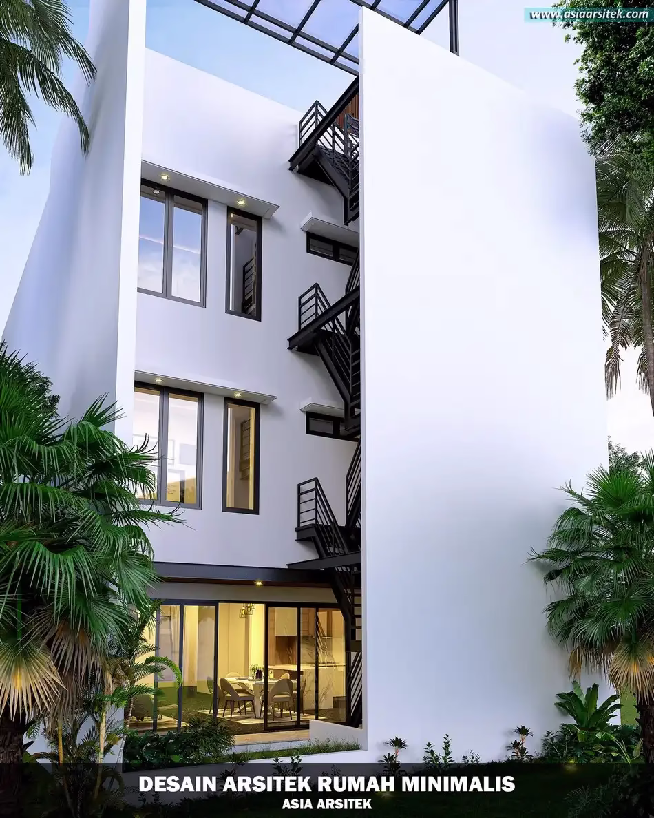 Desain Rumah Minimalis 3 Lantai Menteng Jakarta Selatan