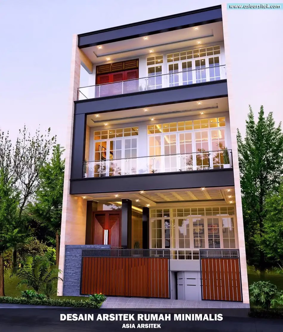 Desain Rumah Minimalis 4 Lantai