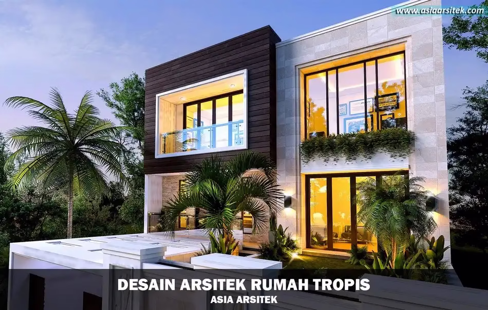 Desain Rumah Tropis 3 Kamar Tidur