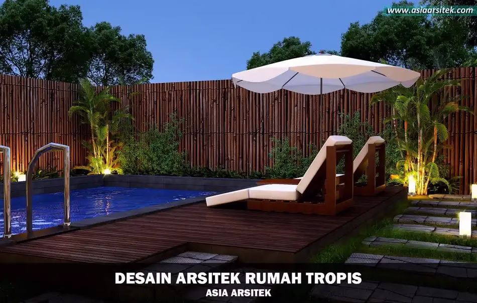 Desain Rumah Tropis Luas 420 m²