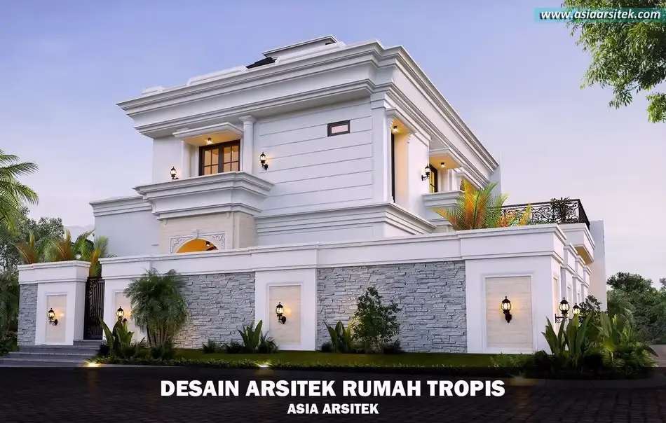 Desain Rumah Tropis Mewah Tangerang