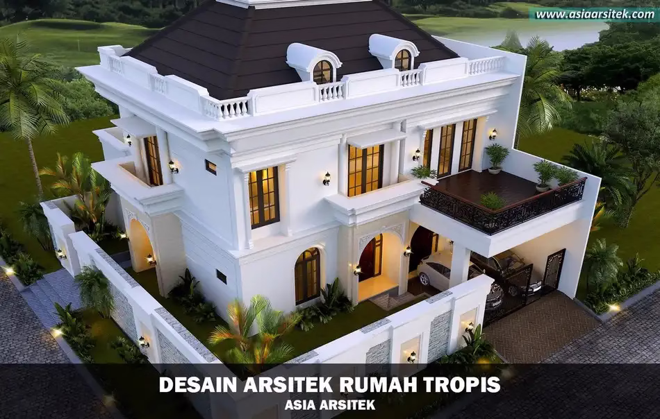 Desain Rumah Tropis Mewah Tangerang