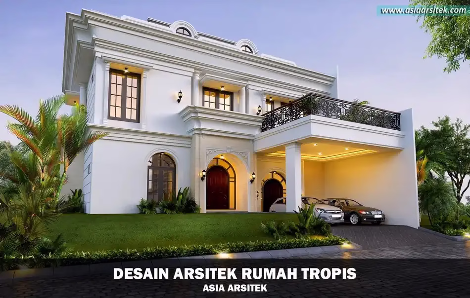 Desain Rumah Tropis Mewah Tangerang