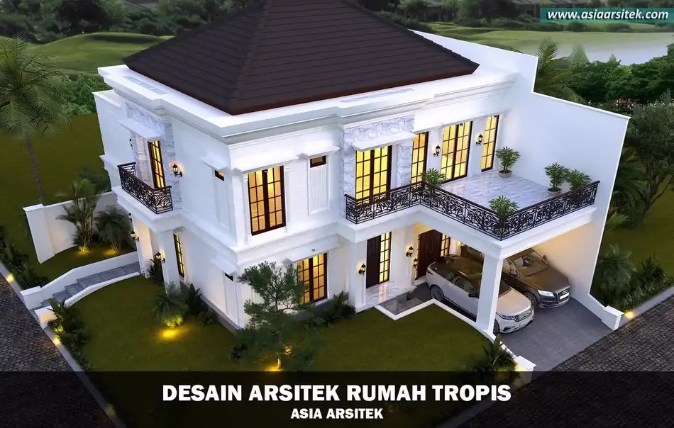 Desain Rumah Tropis Modern BSD Tangerang