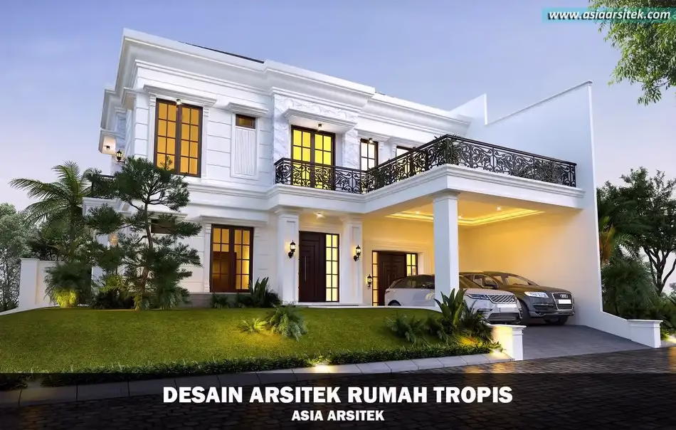 Desain Rumah Tropis Modern BSD Tangerang