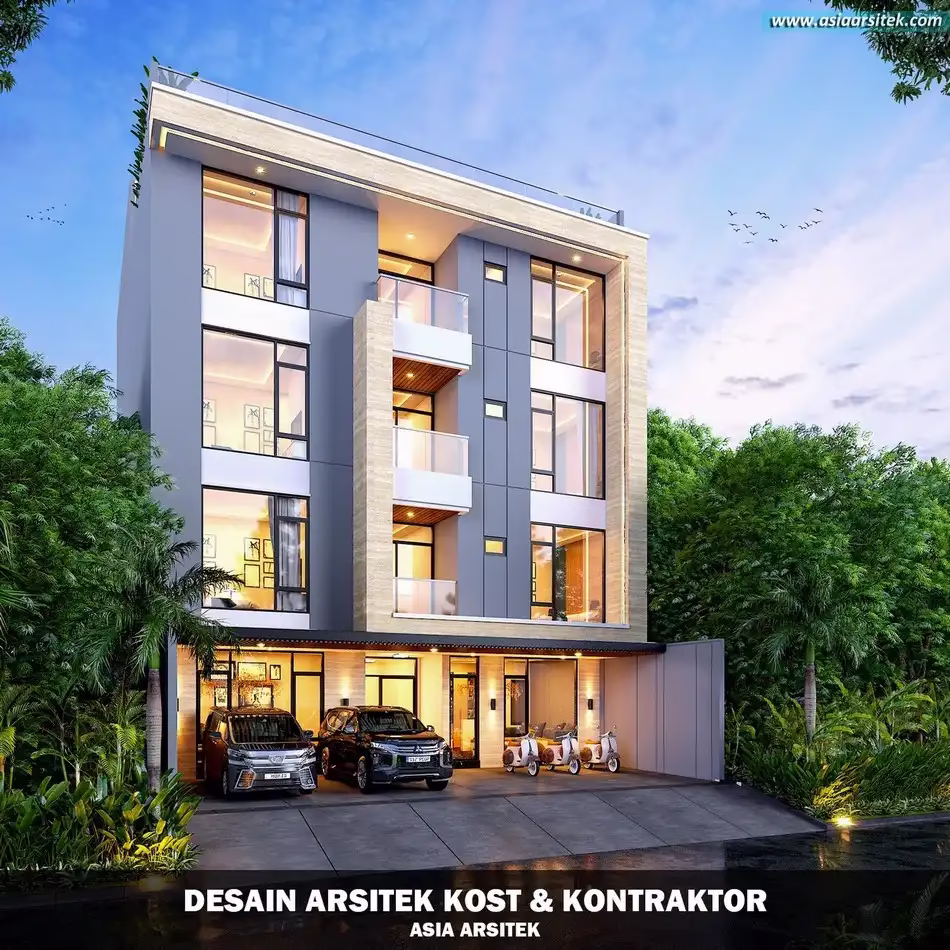Jasa Desain Rumah Kost 5 Lantai Grogol
