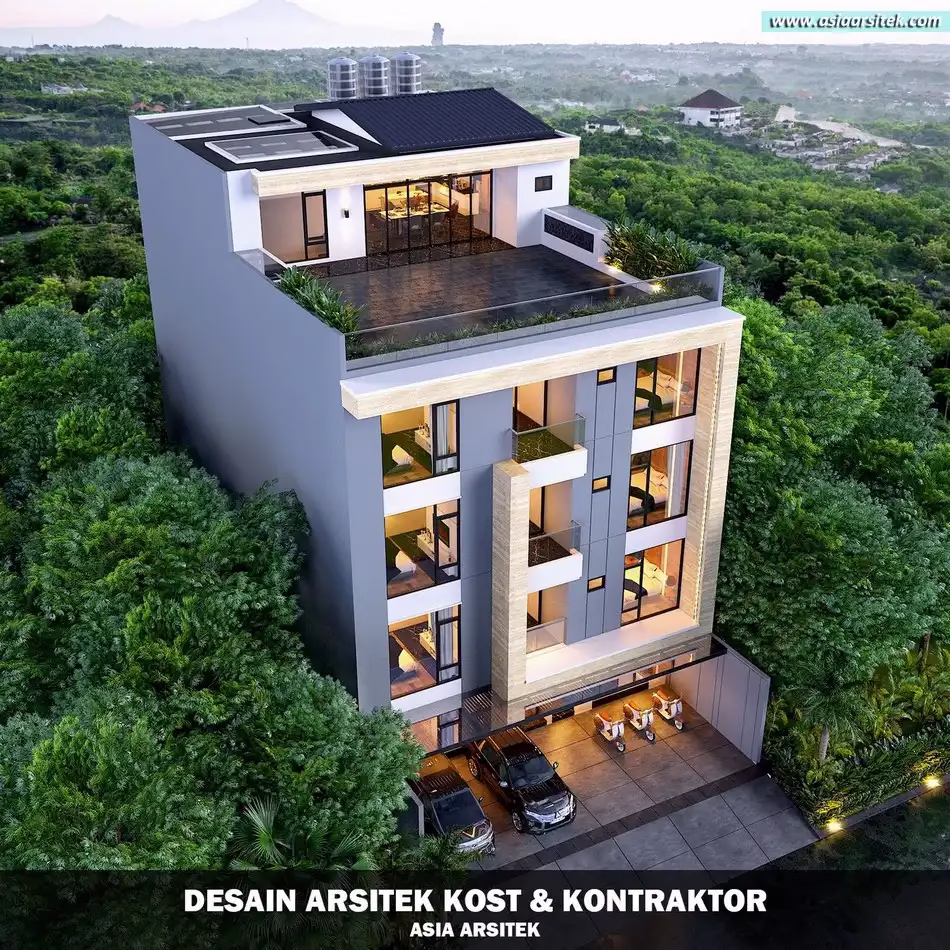 Jasa Desain Rumah Kost 5 Lantai Grogol