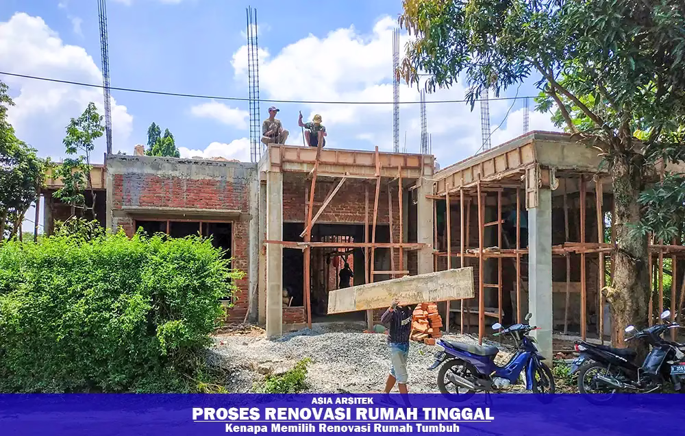 Renovasi Rumah Tumbuh 2 Lantai di Tangerang
