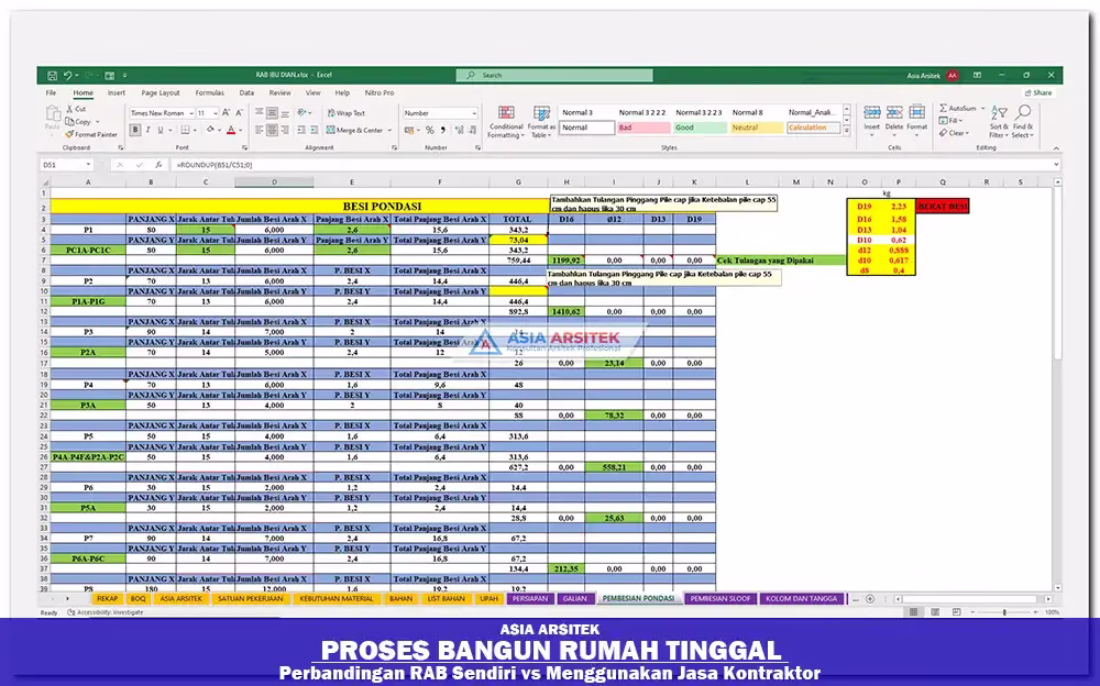 RAB Bangun Rumah Tangerang