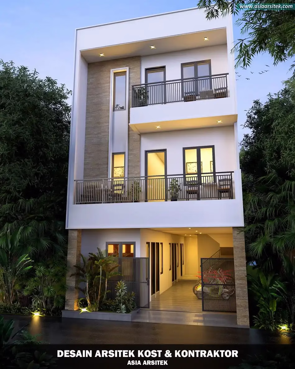 Rumah Kost 4 Lantai 21 Kamar Minimalis