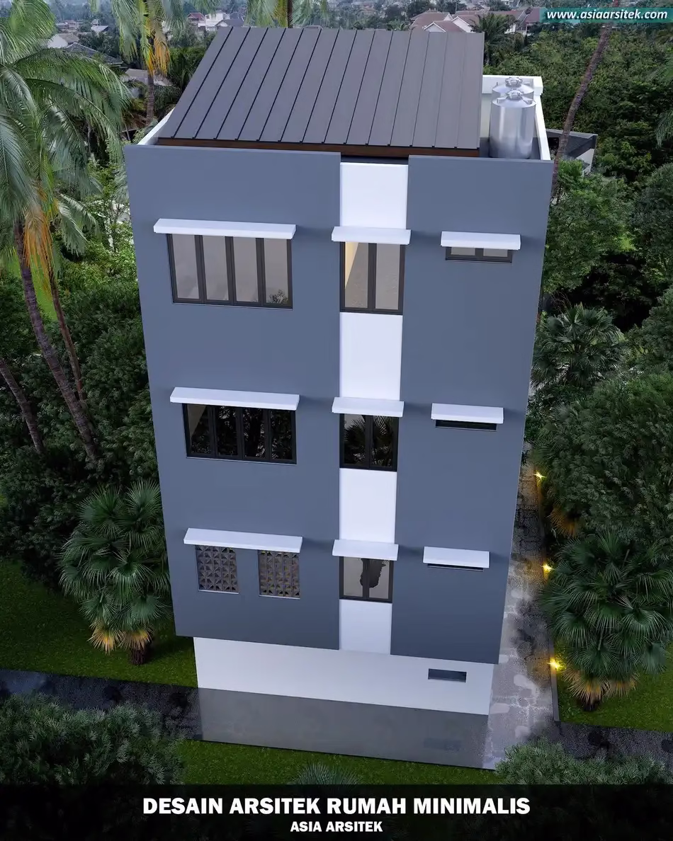 Rumah Minimalis 4 Lantai di Jakarta Barat