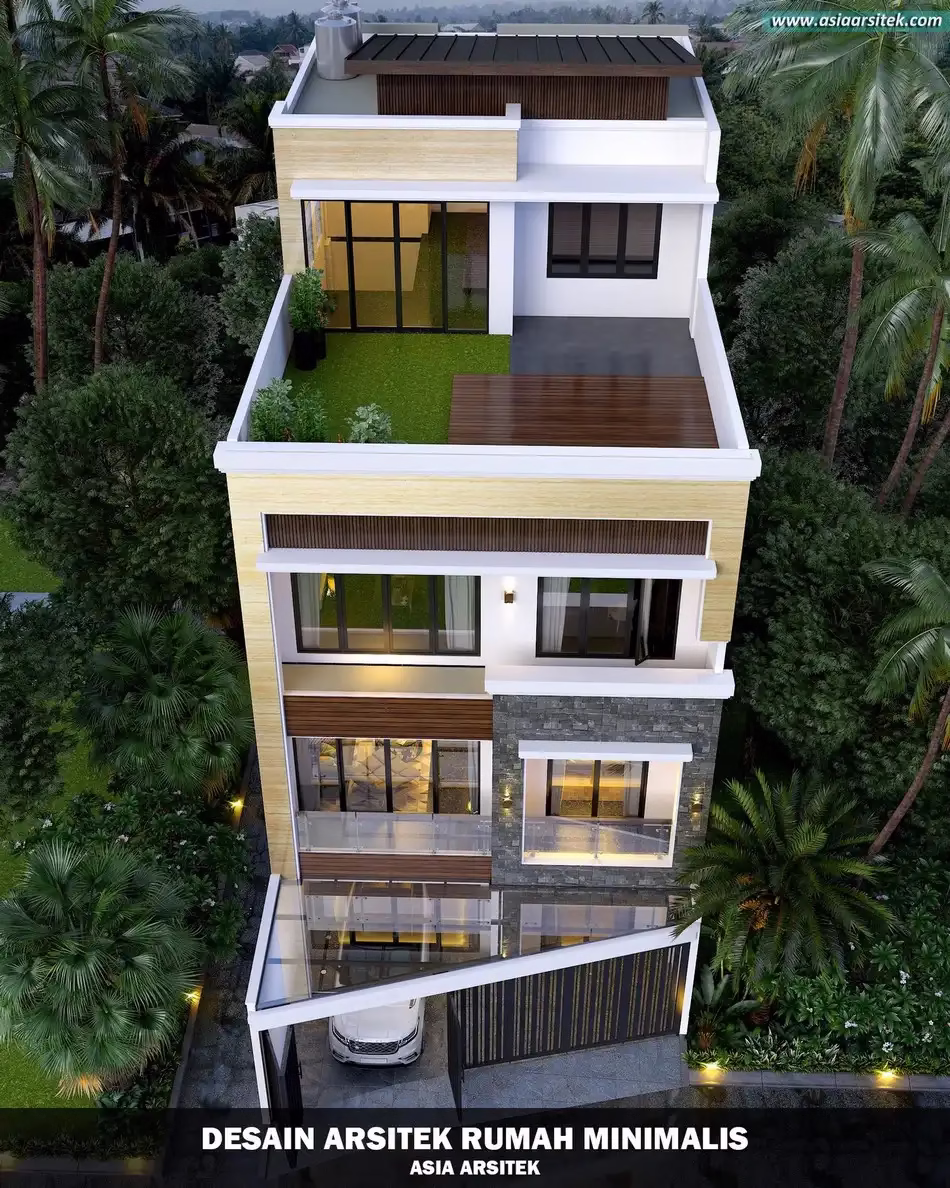 Rumah Minimalis 4 Lantai di Jakarta Barat