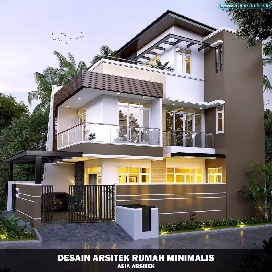 Rumah Minimalis Modern 3 Lantai di Gading Serpong