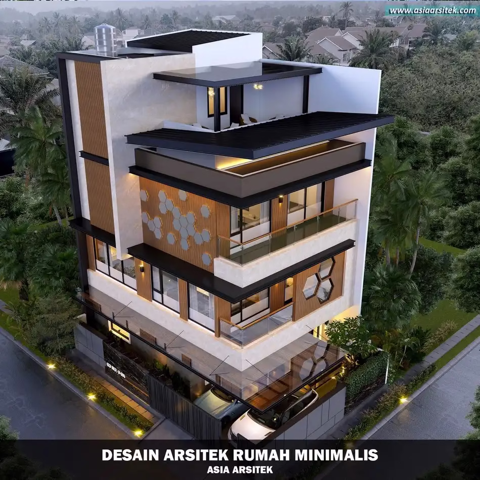 Rumah Minimalis Modern 4 Lantai di Karang Tengah Tangerang