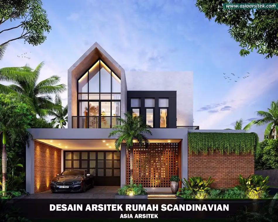 Rumah Scandinavian 3 Lantai