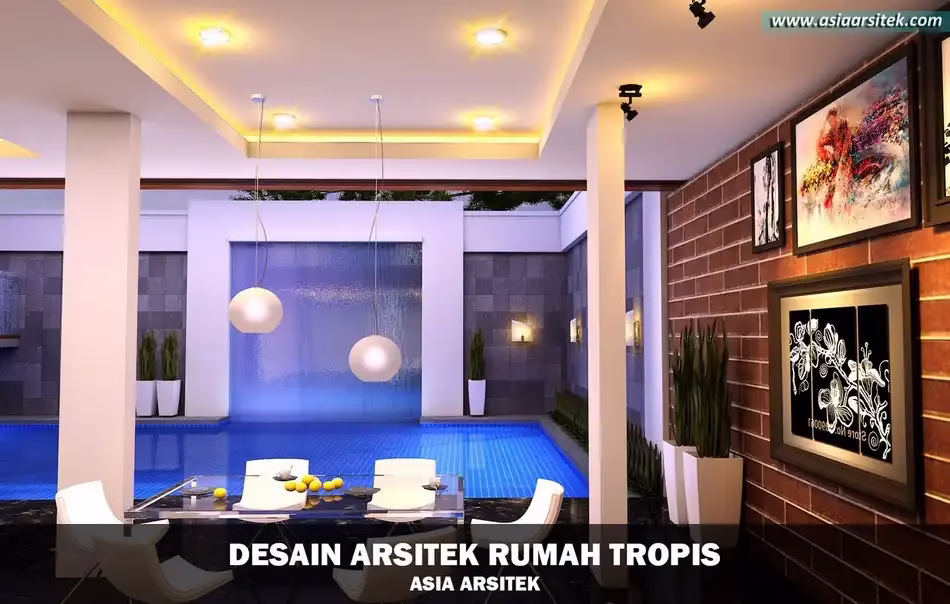 Rumah Tropis 3 Lantai 275 m²