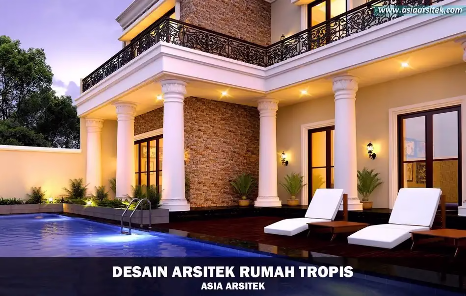 Rumah Tropis Mewah 2 Lantai 730 m²