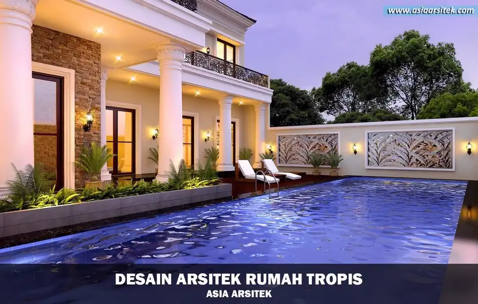 Rumah Tropis Mewah 2 Lantai 730 m²