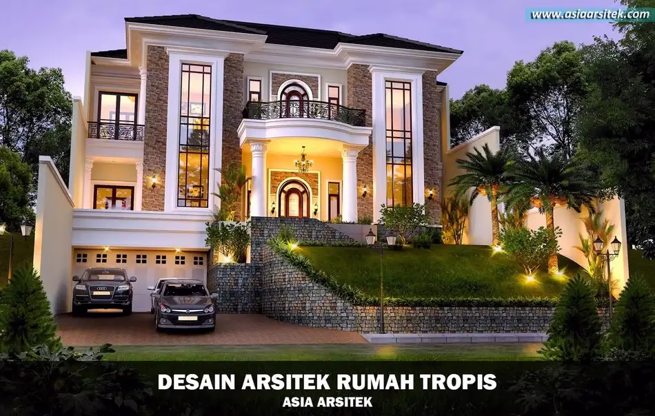 Rumah Tropis Mewah 2 Lantai 730 m²