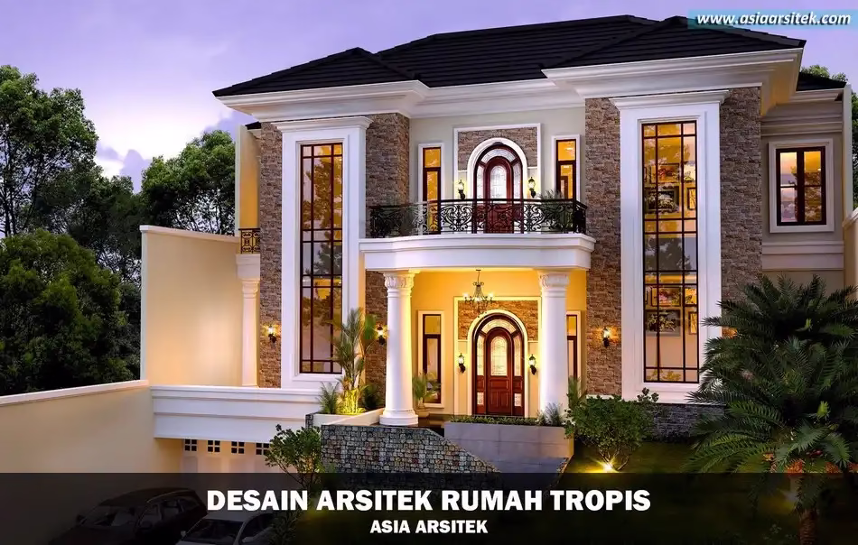 Rumah Tropis Mewah 2 Lantai 730 m²